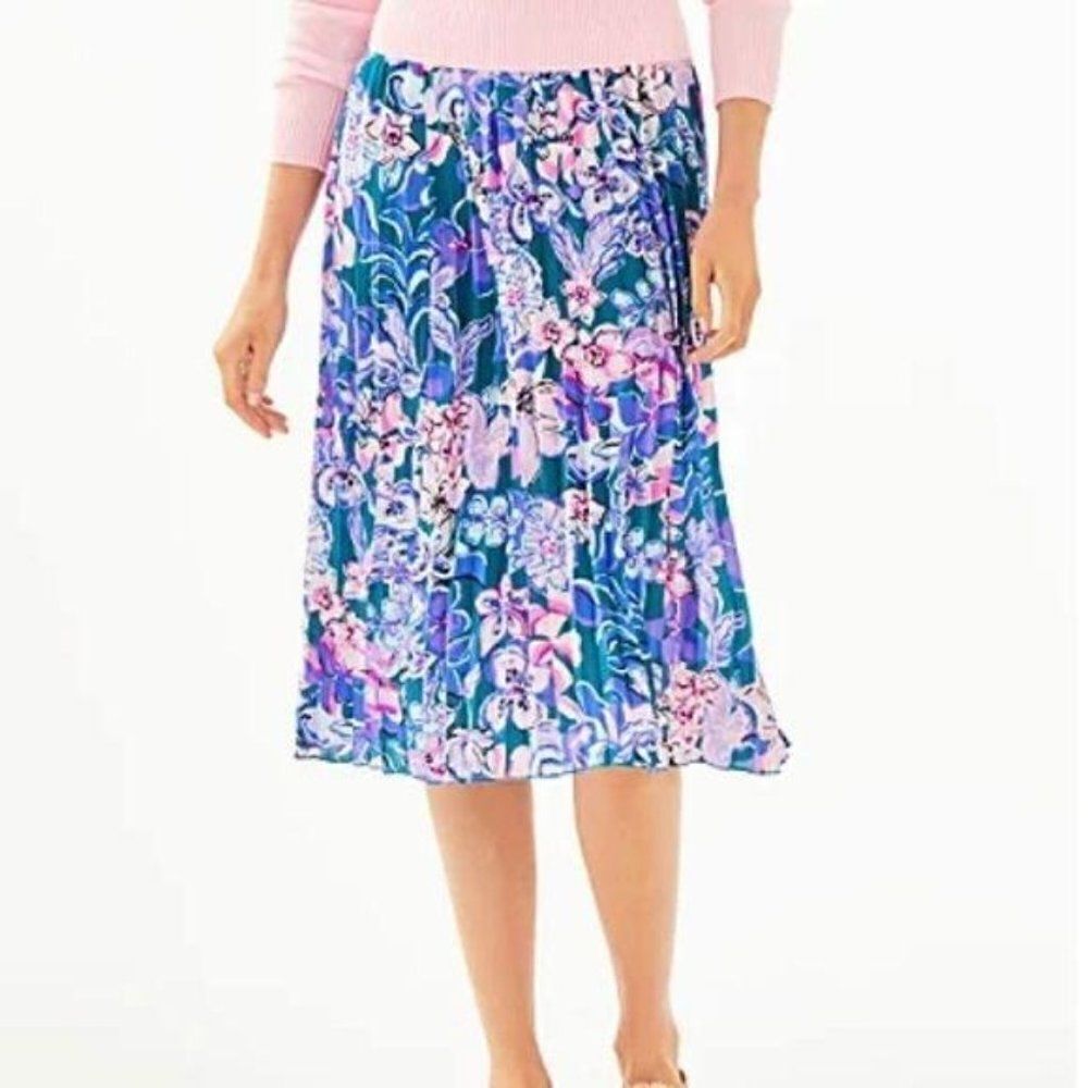 Lilly Pulitzer GIAVANA SKIRT IN TANZANIAN TEAL Small